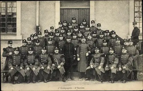 Ak 3e Compagnie, 2e Section, französische Soldaten