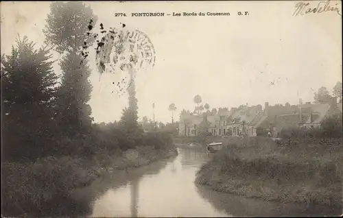 Ak Pontorson Manche, Les Bords du Couesnon