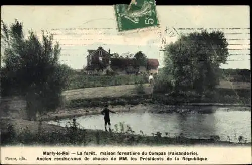 Ak Marly le Roi Yvelines, La foret, maison forestiere du Comas, Faisanderie