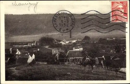 Ak Chamigny Seine et Marne, Vue prise de l'atcher de Fernand Sabatté