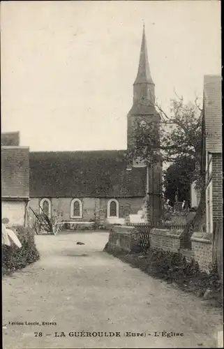 Ak La Guéroulde Eure, Kirche