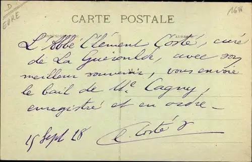 Ak La Guéroulde Eure, Kirche