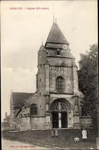 Ak Menilles Eure, Kirche