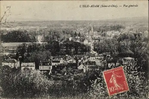 Ak L'Isle Adam Val d’Oise, Gesamtansicht