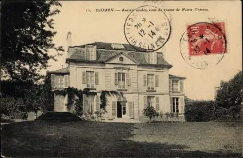 Ak Ecouen Val d’Oise, Ancien rendez vous de chasse de Marie Thérèse