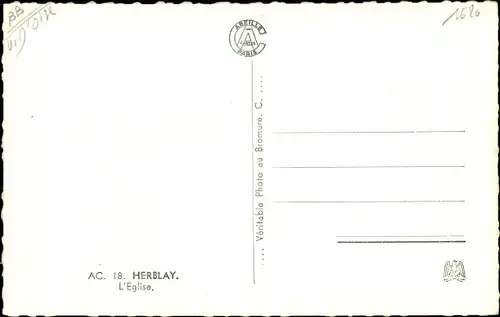 Ak Herblay Val d’Oise, L'Église