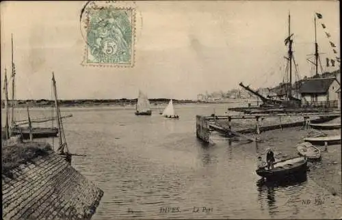 Ak Dives sur Mer Calvados, Le Port