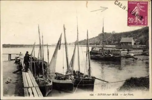 Ak Dives sur Mer Calvados, Le Port