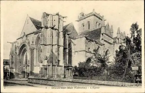 Ak Dives sur Mer Calvados, L'Eglise