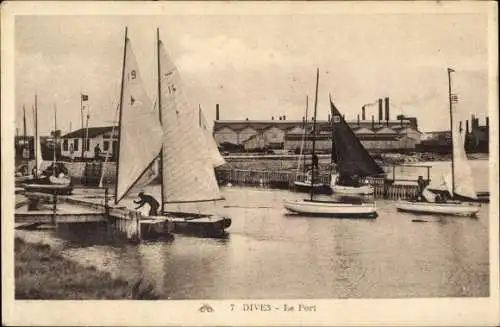 Ak Dives sur Mer Calvados, Le Port