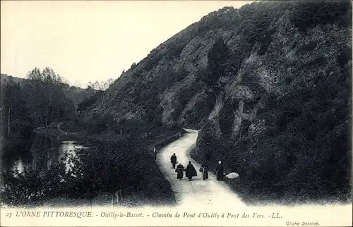 Ak Pont d Ouilly Calvados, Chemin de Pont d'Ouilly a Pont