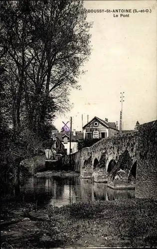 Ak Boussy Saint Antoine Essonne, Le Pont