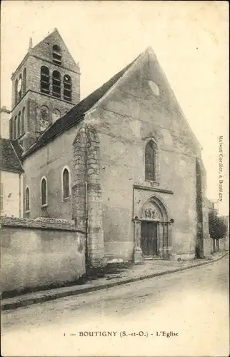 Ak Boutigny Essonne, Eglise