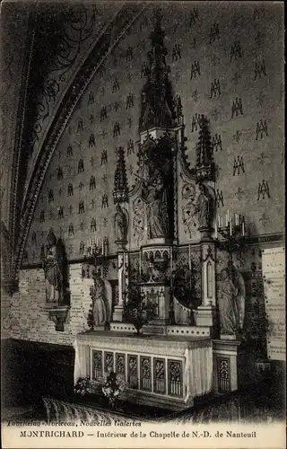 Ak Montrichard Loir et Cher, Intérieur de la Chapelle de N.-D. de Nanteuil