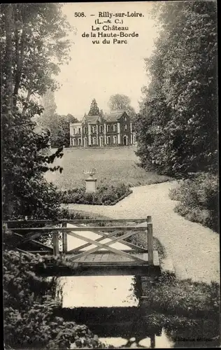 Ak Rilly Loir-et-Cher, Château de la Borde vu du Parc