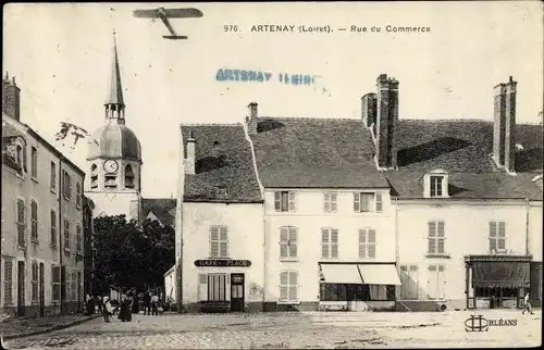 Ak Artenay Loiret, Rue du Commerce