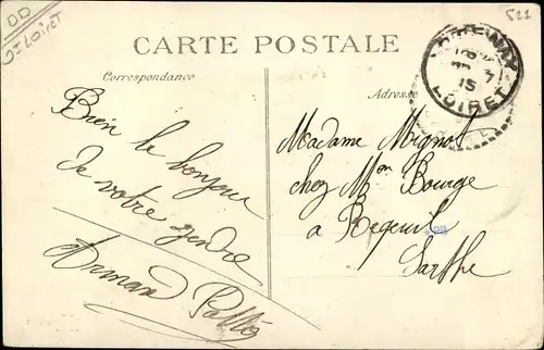 Ak Artenay Loiret, Rue du Commerce