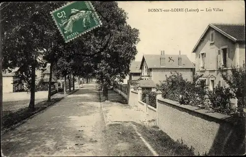 Ak Bonny sur Loire Loiret, Les Villas