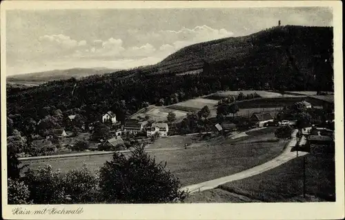 Ak Hain Oybin Oberlausitz, Panorama, Hochwald