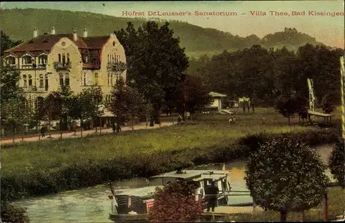 Ak Bad Kissingen Unterfranken Bayern, Villa Thea, Hofrat Dr. Leusser's Sanatorium