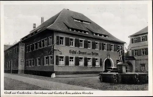 Ak Emskirchen Mittelfranken, Gasthof zum goldnen Hirschen