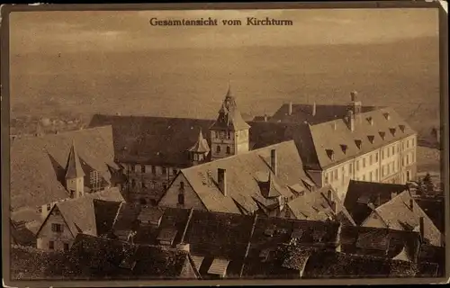 Ak Altdorf bei Nürnberg in Mittelfranken Bayern, Gesamtansicht vom Kirchturm