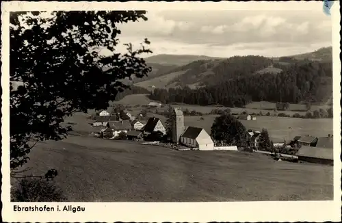 Ak Ebratshofen Grünenbach, Ort mit Umgebung