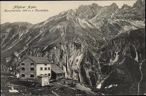 Ak Oberstdorf im Oberallgäu, Kemptnerhütte, Obermädele