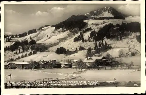 Ak Bolsterlang im Allgäu, Kemptener Skihütte, Bolsterlanger Horn