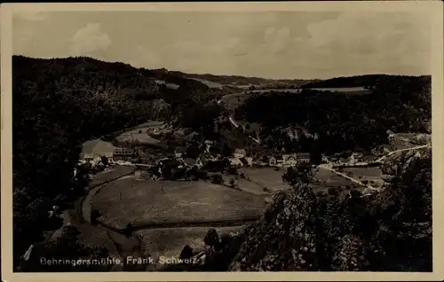 Ak Behringersmühle Gößweinstein in Oberfranken, Ort mit Umgebung, Luftbild