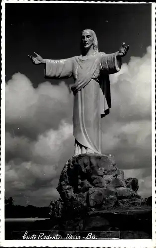 Foto Ak Ilhéus Bahia Brasilien, Christe Redentor