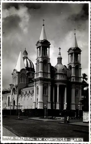 Foto Ak Ilhéus Bahia Brasilien, Nova Catedral em construcao