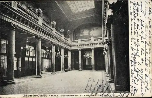 Ak Monte Carlo Monaco, Hall Conduisant aux Salles de Deux