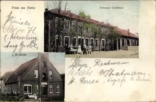 Ak Neetze Niedersachsen, Schoops Gasthaus, Gasthaus von J. H. Stolte, ca. 1905