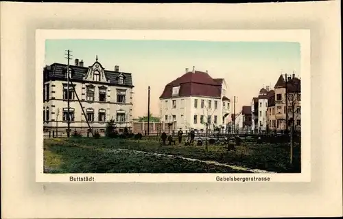 Präge Passepartout Ak Buttstädt in Thüringen, Gabelsberger Straße, Buchdruckerei