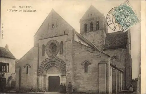 Ak Mantes Yvelines, L'Eglise de Gassicourt