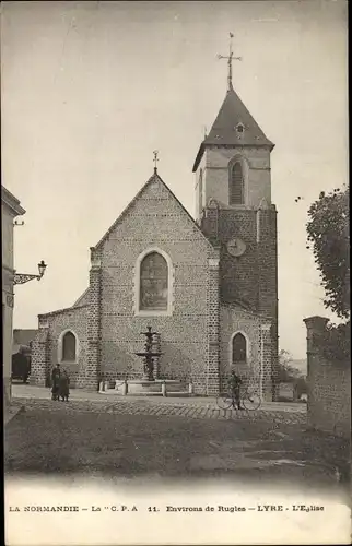 Ak Lyre Eure, Kirche