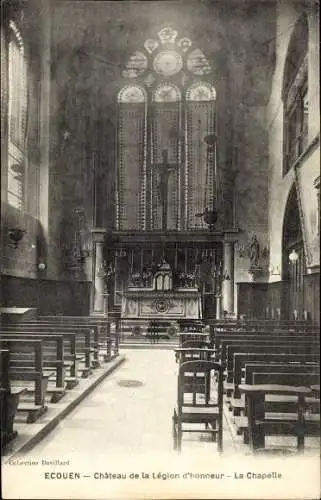 Ak Ecouen Val d’Oise, Château de la Légion d'honneur, La Chapelle