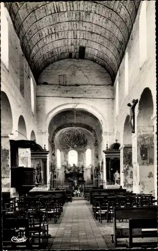 Ak Lavardin Loir et Cher, Intérieur de l'Église