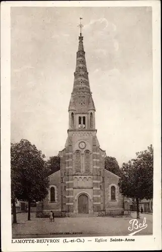 Ak Lamotte Beuvron Loir et Cher, Église Sainte Anne