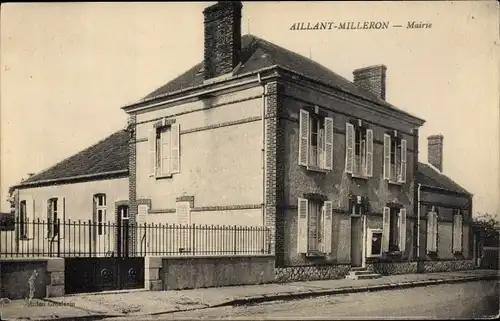 Ak Aillant-sur-Milleron Loiret, Mairie