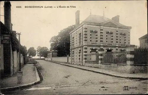 Ak Boiscommun Loiret, L'Ecole de filles