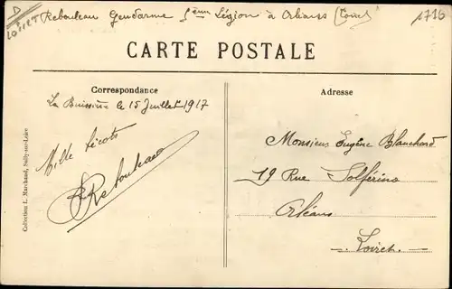 Ak La Bussière Loiret, Pavillon de Garde