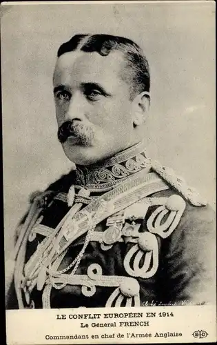 Ak Britischer General John French, Portrait