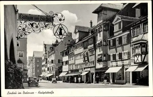 Ak Lindau am Bodensee Schwaben, Hauptstraße, Gasthaus Sünfzen