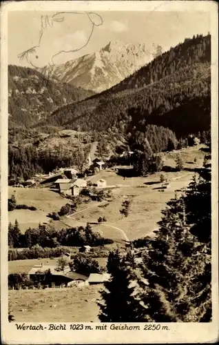 Ak Wertach im Allgäu, Bichl, Geishorn