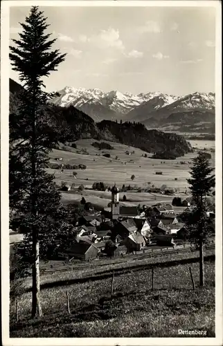 Ak Rettenberg im Allgäu, Ort mit Alpen