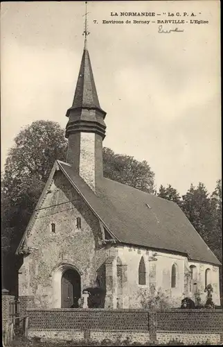 Ak Barville Eure, Kirche