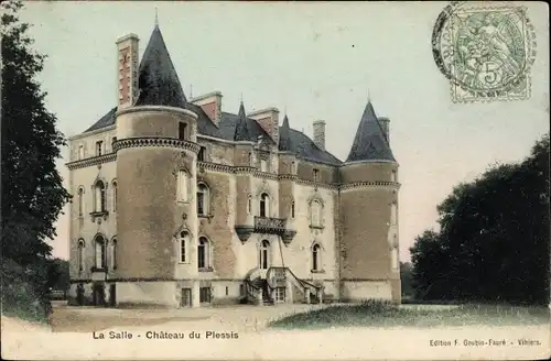 Ak Écuillé Maine et Loire, Chateau du Plessis