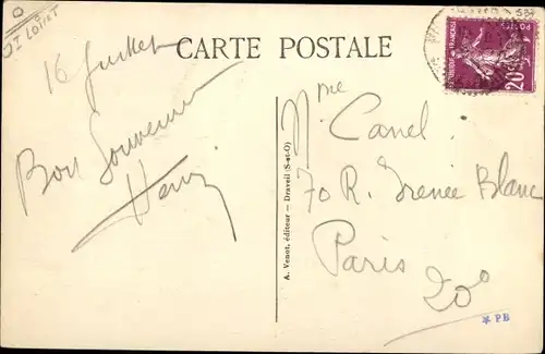 Ak Le Bignon-Mirabeau Loiret, Vue Generale